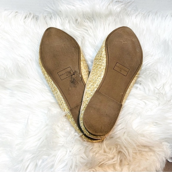 SUN + STONE Women's Gold Flat Shoes Sz-10 - Picture 6 of 6